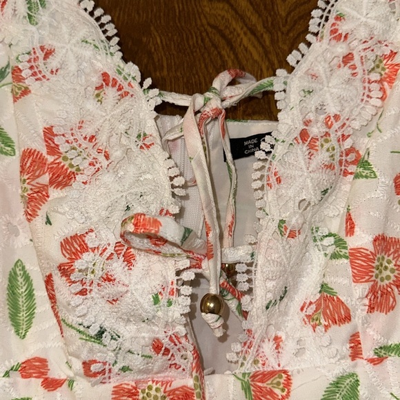 BerryGo Women's Floral Mini Eyelet Romper - Picture 7 of 13